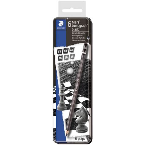 STAEDTLER Bleistift Mars Lumograph Black 6er Metalletui