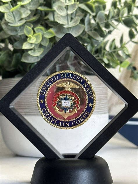 US Navy Chaplain Corps Challenge Coin With 3D Display Case Etsy