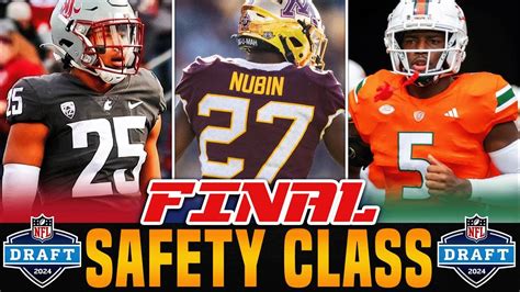 Top Safeties In The 2024 Nfl Draft Safety Rankings Youtube