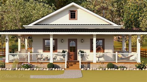 Cozy Cottage Design Peaceful Living House Design With Floor Plan