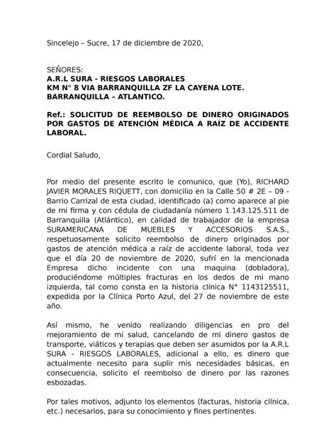 Introducir Imagen Modelo De Carta De Reembolso Abzlocal Mx