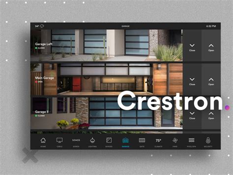 Crestron Home Automation System Garage Control Artofit