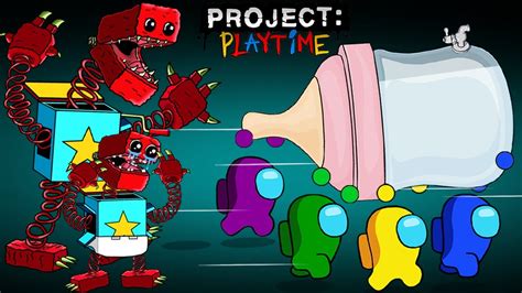 어몽어스 VS Boxy Boo PROJECT PLAYTIME Baby Boxy Boo among us zombie