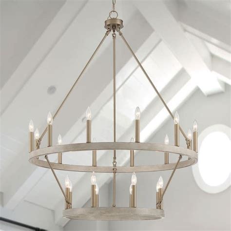 The Gray Barn Highclere Farmhouse 20 Light Wagon Wheel Chandelier 40