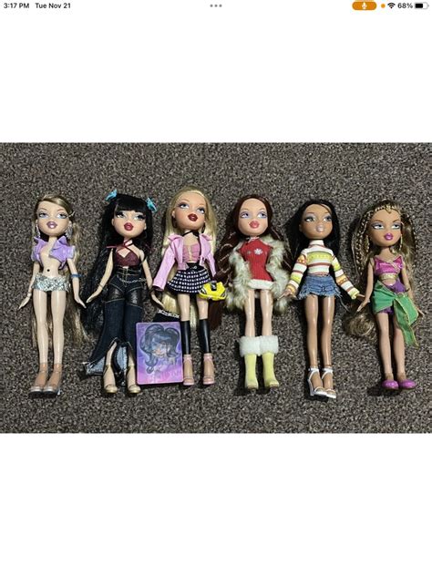 Bratz Bundle 6 Dolls Head Gamez Rina GNo Jade Oh La La Cloe Etc