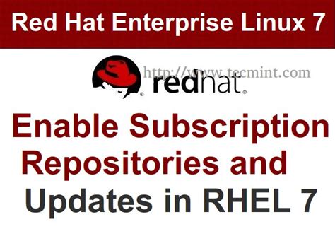 How To Register And Enable Red Hat Subscription Repositories And