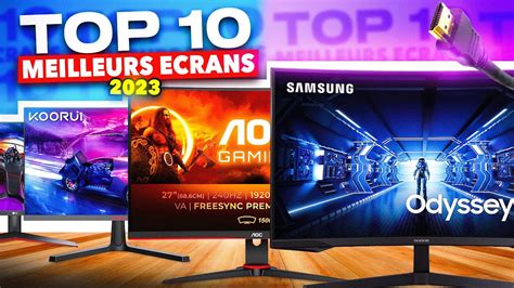 TOP 10 MEILLEURS ECRANS GAMER 2023 PC Console YouTube