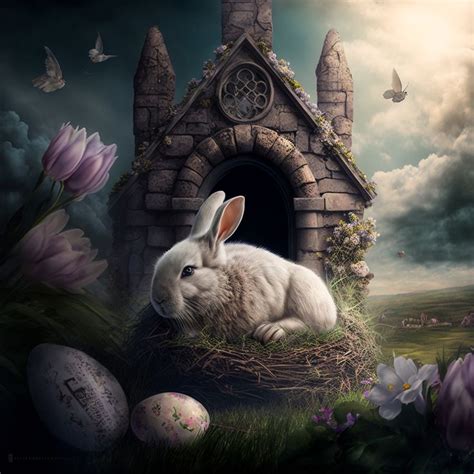 Happy Easter. Easter Bunny | Фэнтези рисунки, Фэнтези, Рисунки