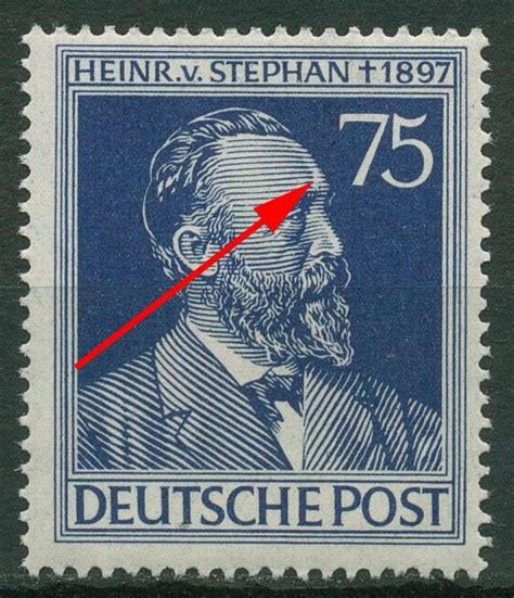 Alliierte Besetzung Heinrich V Stephan Mit Plattenfehler X