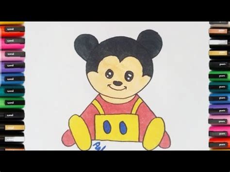 How To Draw A Cute Mickey Mouse Drawing Step By Step YouTube