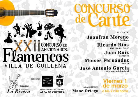 VIERNES 1 DE MARZO CUARTA ELIMINATORIA DEL XXII CONCURSO FLAMENCO