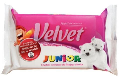 VELVET 42szt Nawilżany Papier Toaletowy Junior 6728821634 oficjalne