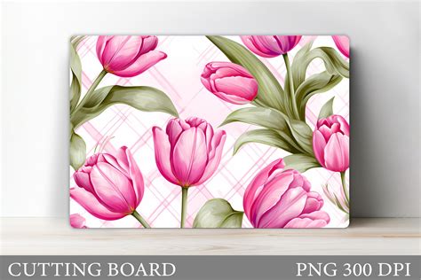 Tulips Cutting Board Sublimation Graphic by shishkovaiv · Creative Fabrica