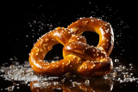 Premium Photo Luscious Soft Baked Pretzel With Salt Generate Ai