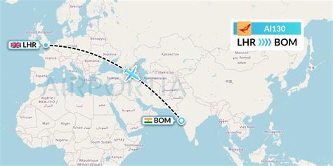 AI130 Flight Status Air India London To Mumbai AIC130