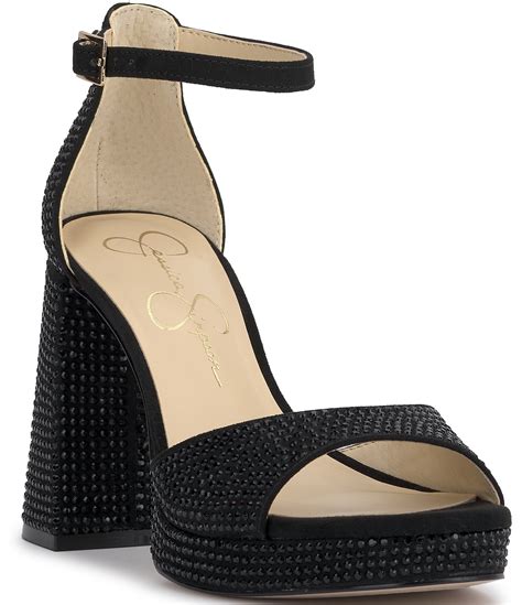 Jessica Simpson Kaliah Rhinestone Platform Dress Sandals Dillards