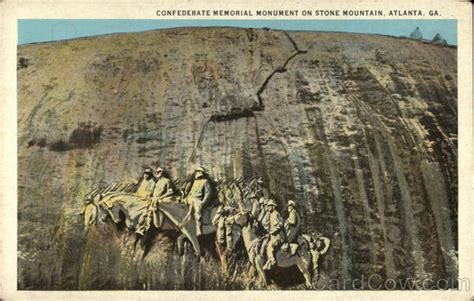 Confederate Memorial Monument on Stone Mountain Atlanta, GA