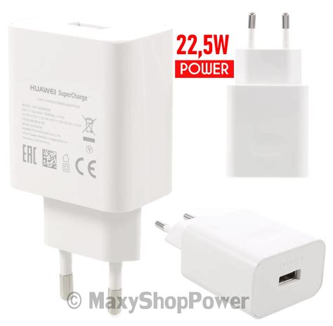 HUAWEI CARICABATTERIE ORIGINALE DA PARETE PER CASA SUPERCHARGE USB HW ...