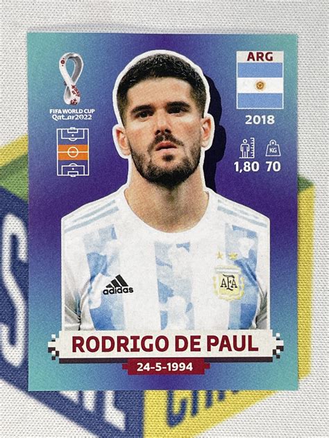 Arg Rodrigo De Paul Argentina Panini World Cup Sticker Solve