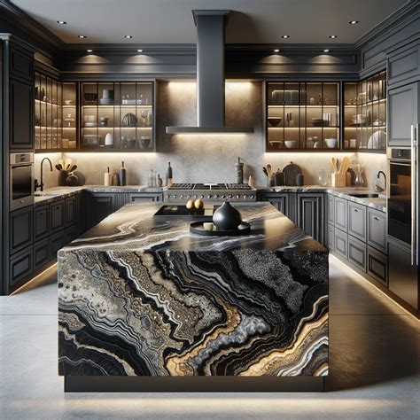 Color Spotlight Astrus Black Leather Finish Aa Marble Granite