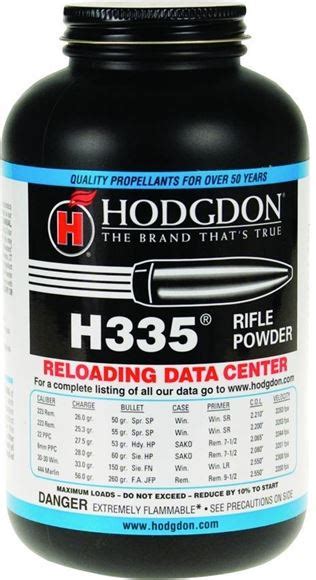 Hodgdon Smokeless Spherical Rifle Powders H335 1 Lb Reliable Gun