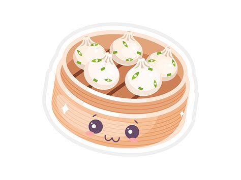 Chinese Dim Sum Cute Kawaii Vector Character By The Img ~ Epicpxls