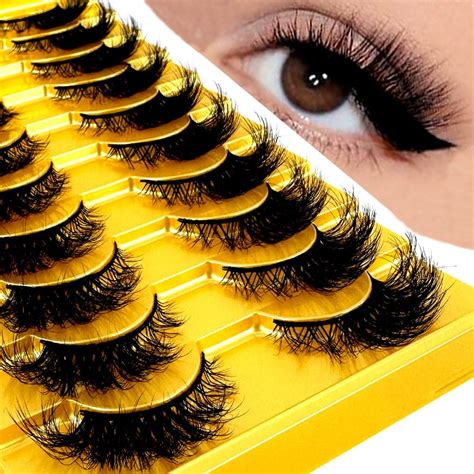 Amazon Hbzgtlad Soft Mink Eyelashes D Curl Winged End Eye