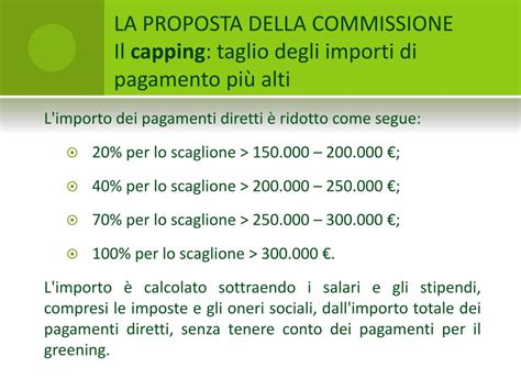 PPT Il Nuovo Sistema Dei Pagamenti Diretti Della PAC Le Proposte