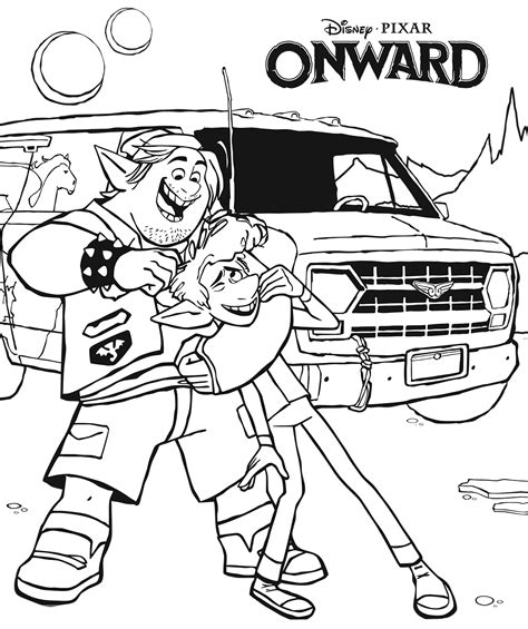 Onward Disney Pixar Coloring Pages Onward Coloring Pages Páginas