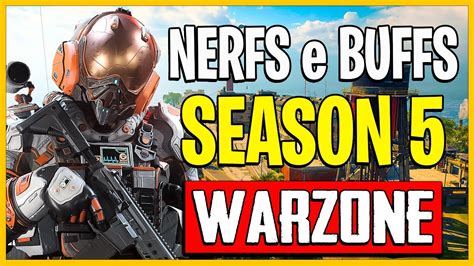 NOVOS NERFS E BUFFS NAS ARMAS SEASON 5 WARZONE 3 YouTube