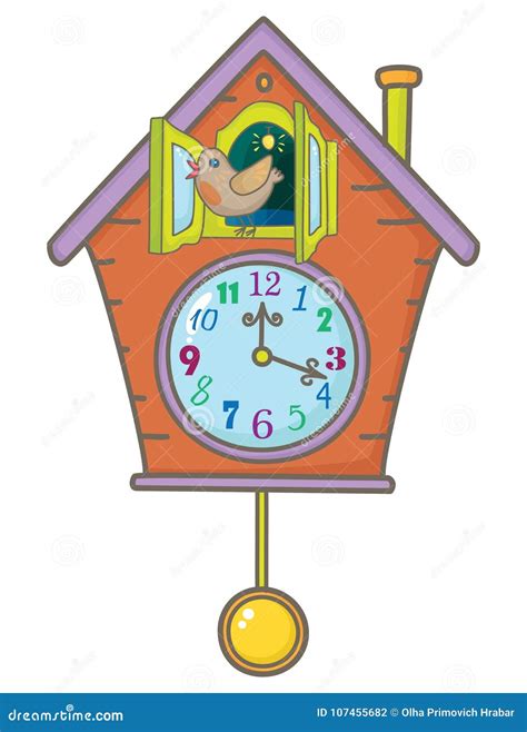 Cuckoo Clock Clip Art Cartoon Illustration CartoonDealer 33030203