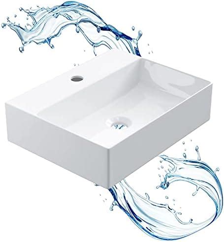 Starbath Plus Lavabo Blanco De Cer Mica Con Forma Rectangular Con