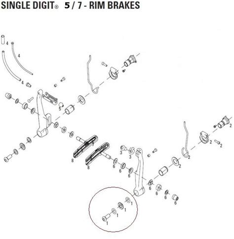 Avid Brake Arm Mount Kit Single Digit 7