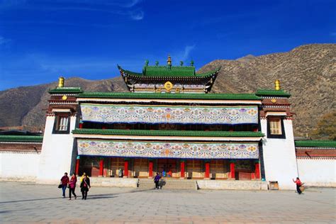 Labrang Lamasery Of Tibetan Buddhism In China Editorial Photo Image