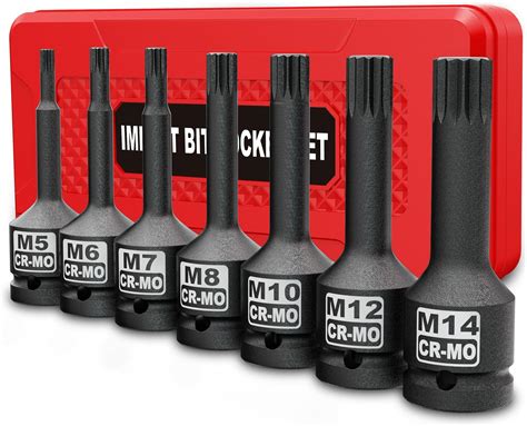 Amazon Aiourx 3 8 Drive Master Impact XZN Bit Socket Set 7