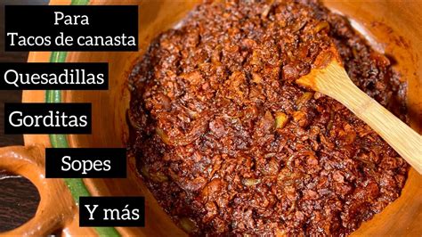 GUISADO DE CHICHARRÓN PRENSADO EN CHILE MORITA PARA TACOS DE CANASTA