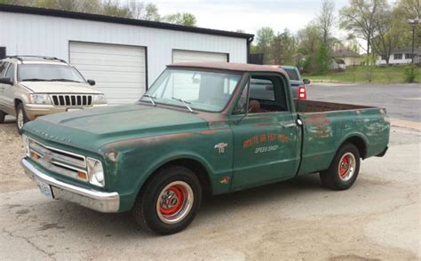 1967 Chevy C10 Lowered Short Bed Swb Fleetside Patina Shop Truck For