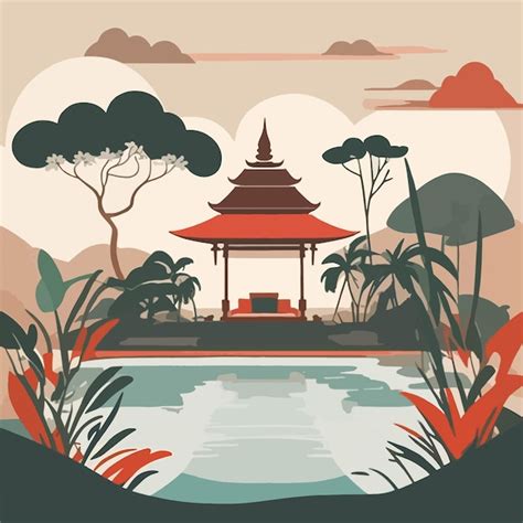 Premium Vector | Bali Gapura Vector