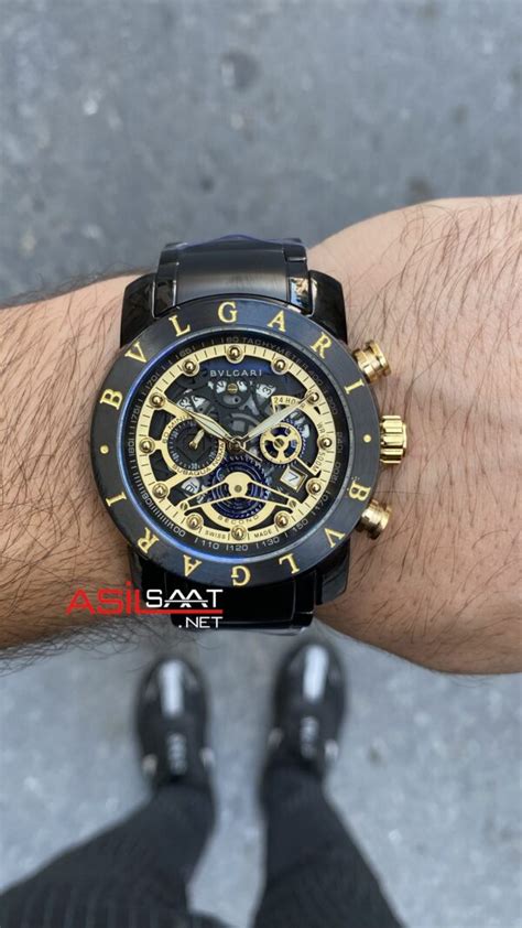 Bvlgari Nuclearneapon Kadran Sarı Black Replika Saat BGN005