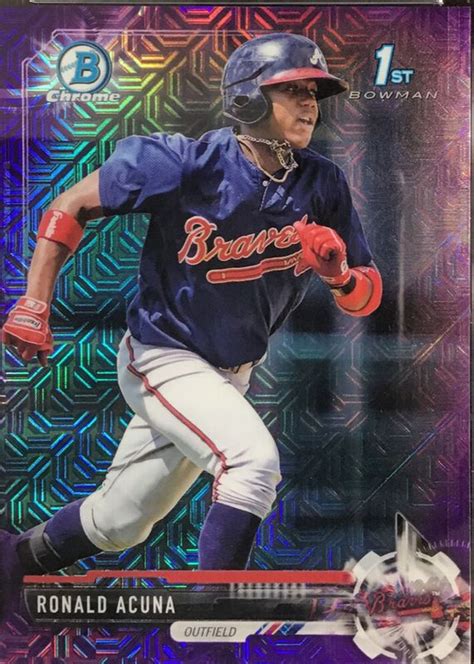 Ronald Acuna Jr 2017 Bowman Mega Box BCP 127 Chrome Prospects