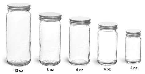 SKS Science Products Glass Laboratory Jars Clear Paragon Jars W