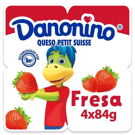 Precios Queso Petit Suisse Fresa Danonino Danone 4 Pack 84 Grs