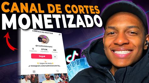 CRIE ESSE CANAL DE CORTES NO TIKTOK SE QUISER MONETIZAR RÁPIDO YouTube