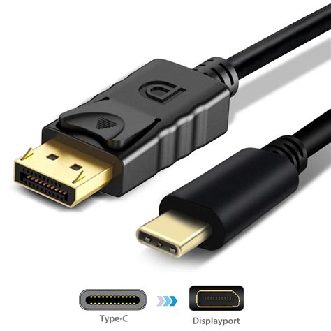 USB C to DisplayPort Cable for Home Office (4K@60Hz), USB-C to ...