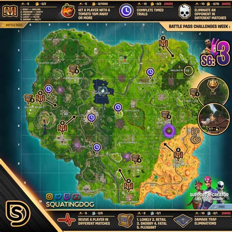 ️ Lista De Desafíos De La Semana 3 De La Temporada 6 De Fortnite Hoja