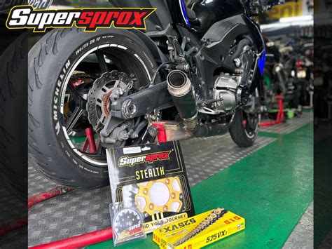 Supersprox Sprocket With Did X Ring Gold Chain Kawasaki Z