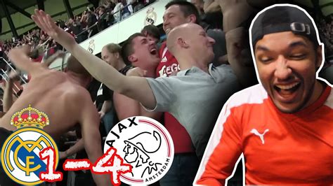 CRAZY AJAX FANS VS MADRID RELIVING REAL MADRID 1 4 AJAX YouTube