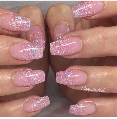 Pin By Abigail On Nail Ideas Ombre Nails Glitter Pink Glitter Nails