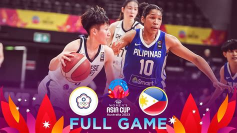 Chinese Taipei V Philippines Full Basketball Game Fiba Womens Asia