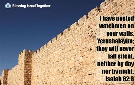 Blessing Israel Together: Watchman on Your WallsBlessing Israel Together